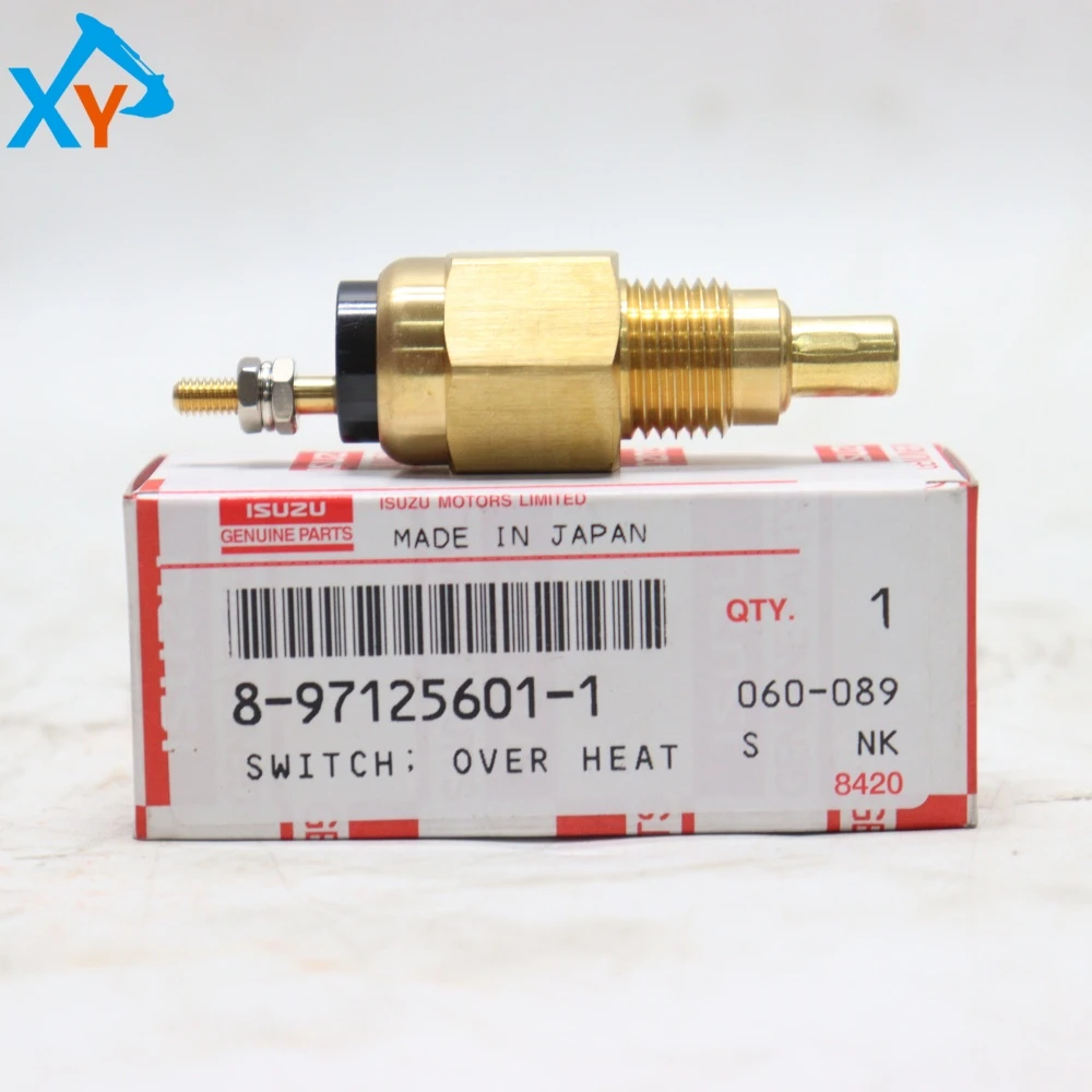 8971256011 Original Excavator Parts Water Temperature Sensor for ISUZU 4HK1 Engine