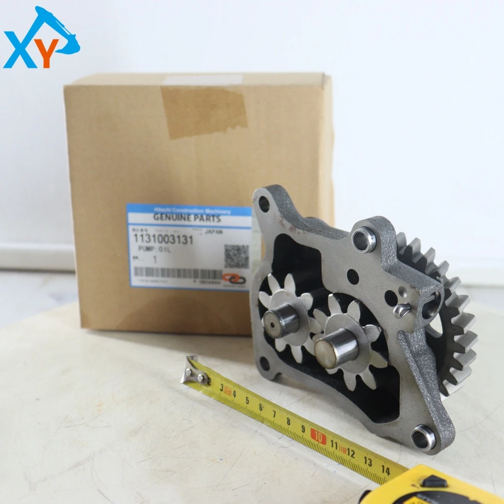 1131003131 Genuine Oil Pump for Isuzu 4HK1 Engine Hitachi Excavator Parts