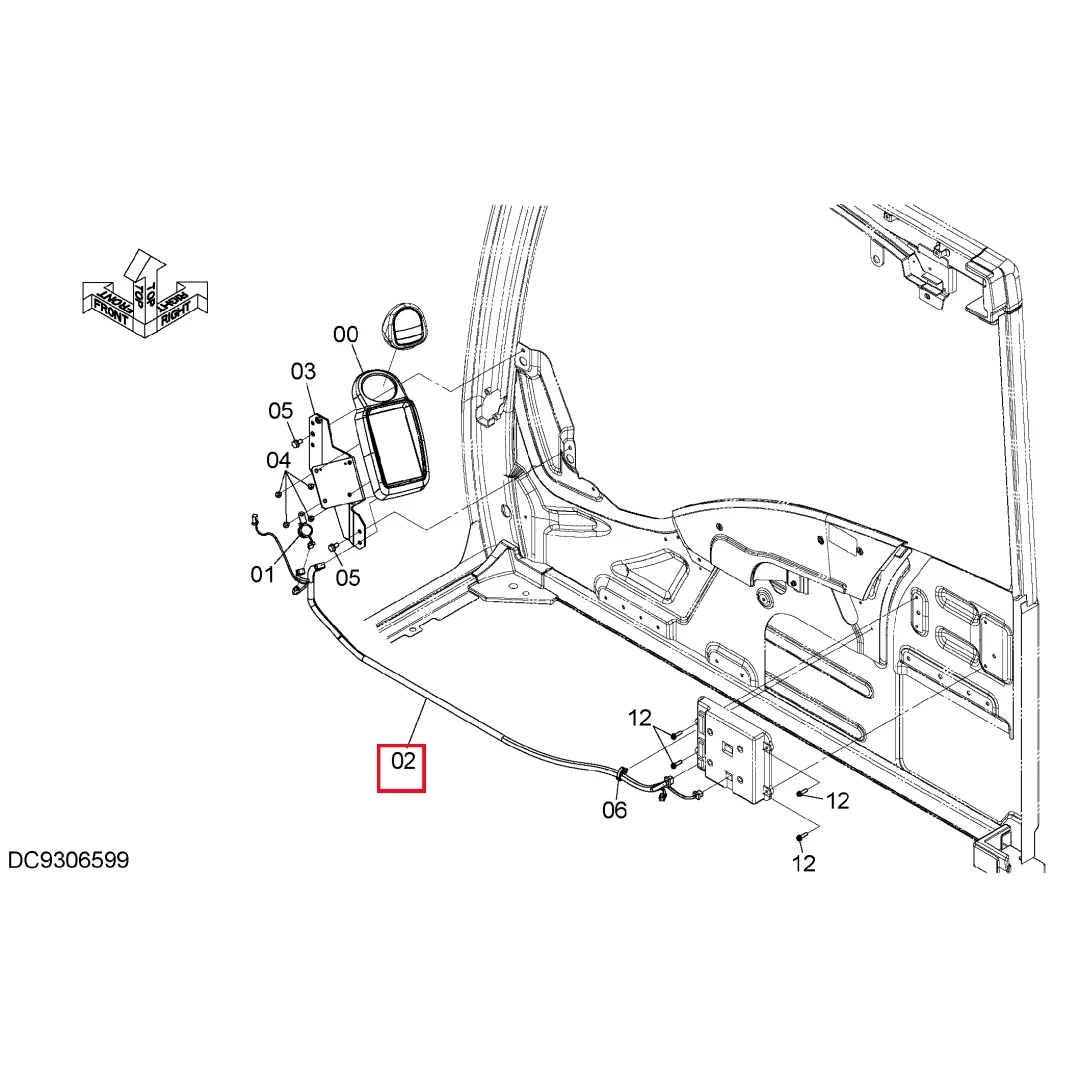 4708451 Original Excavator Wire Harness for Hitachi ZX200 ZX330-5G ZX870-5G ﻿