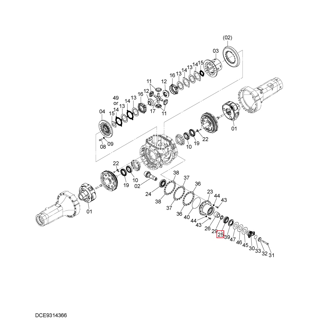 2055130 Original Loader Hydraulic Parts Bearing for Hitachi ZW310-6 ﻿