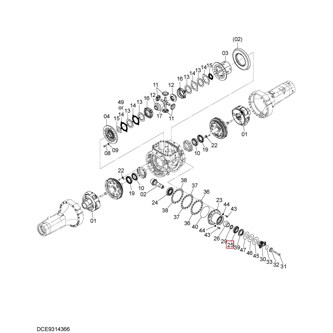 2055130 Original Loader Hydraulic Parts Bearing for Hitachi ZW310-6 ﻿