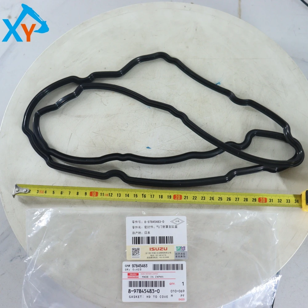 8978454830 Original Engine Isuzu 4HK1 Valve Cover Gasket for Excavator