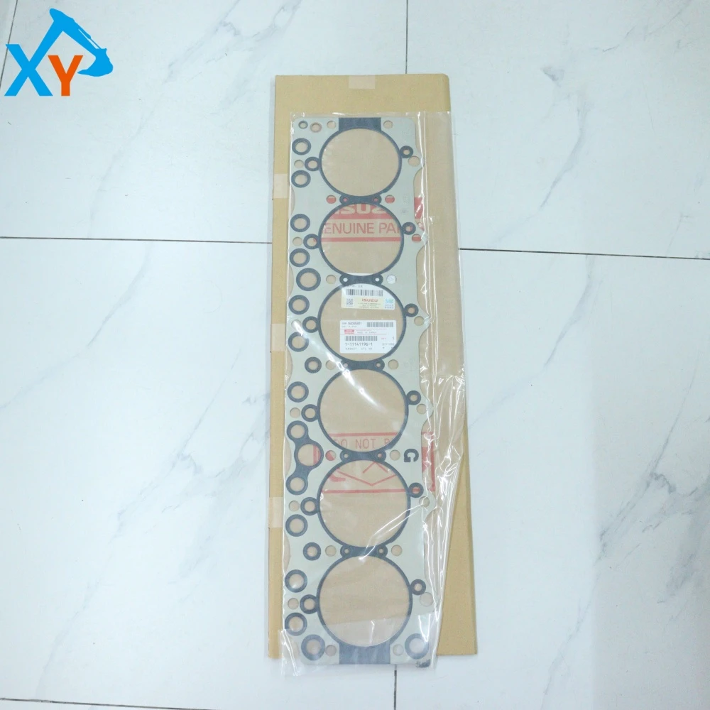 1111411961 Genuine Cylinder Head Gasket for Isuzu 6BG1 Engine Hitachi Excavator Parts