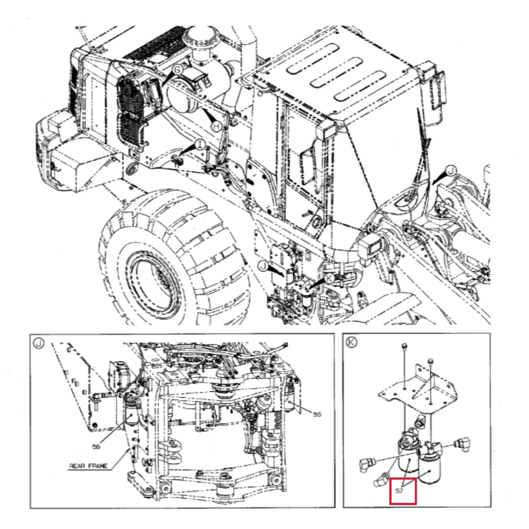 4034470090 Original Loader Spare Parts Oil Filter for ZW250-6