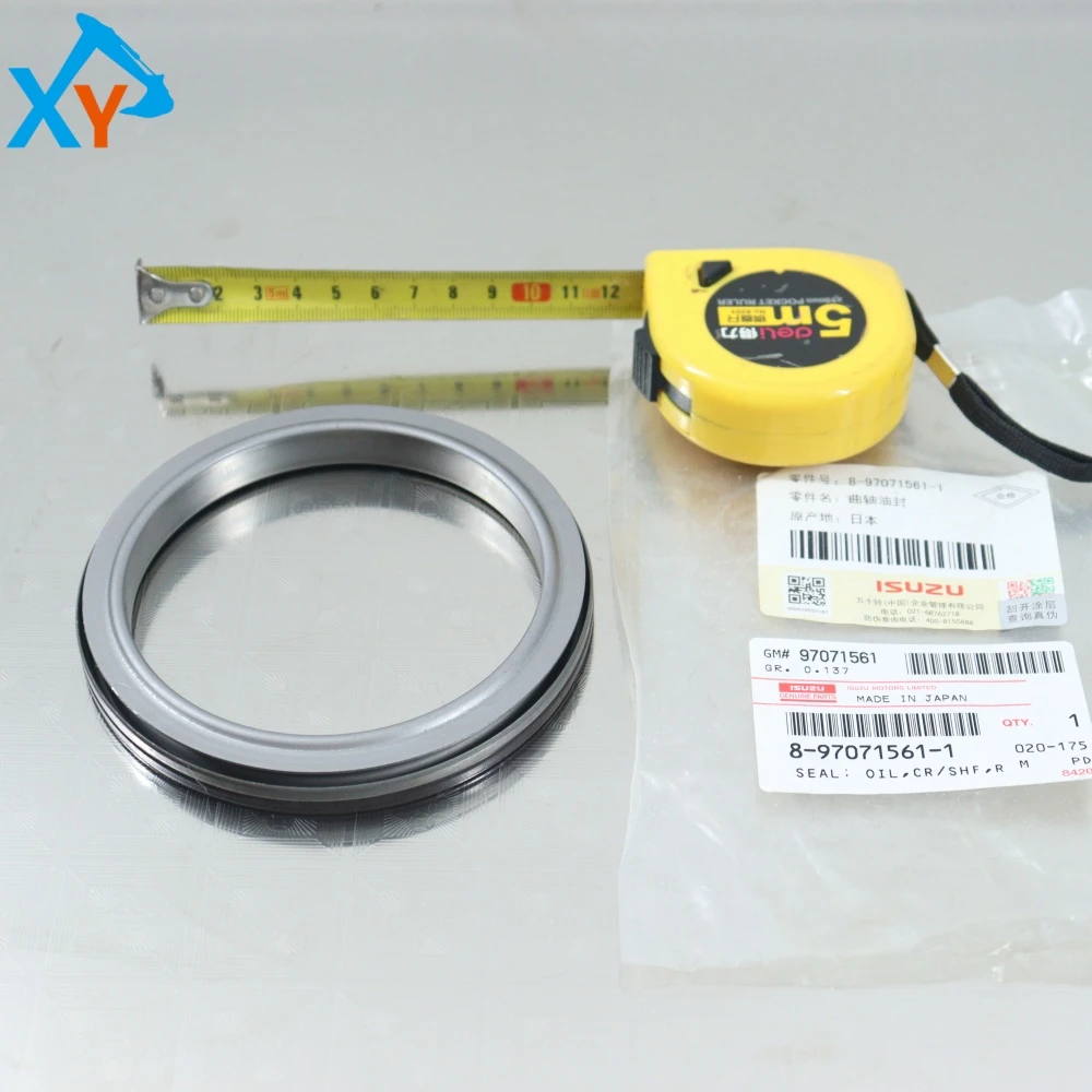 8970715611 Original Isuzu 4JJ1 Engine Crankshaft Oil Seal (rear) for Excavator Parts ﻿