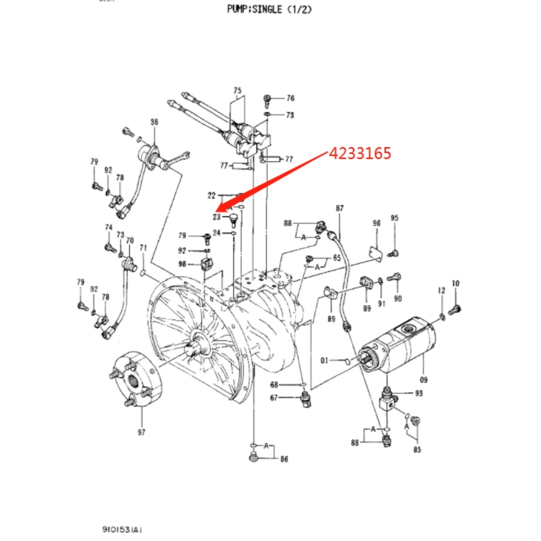 4233165 Original Excavator Screw Plug for ZX200 ZX240-5B ZX270