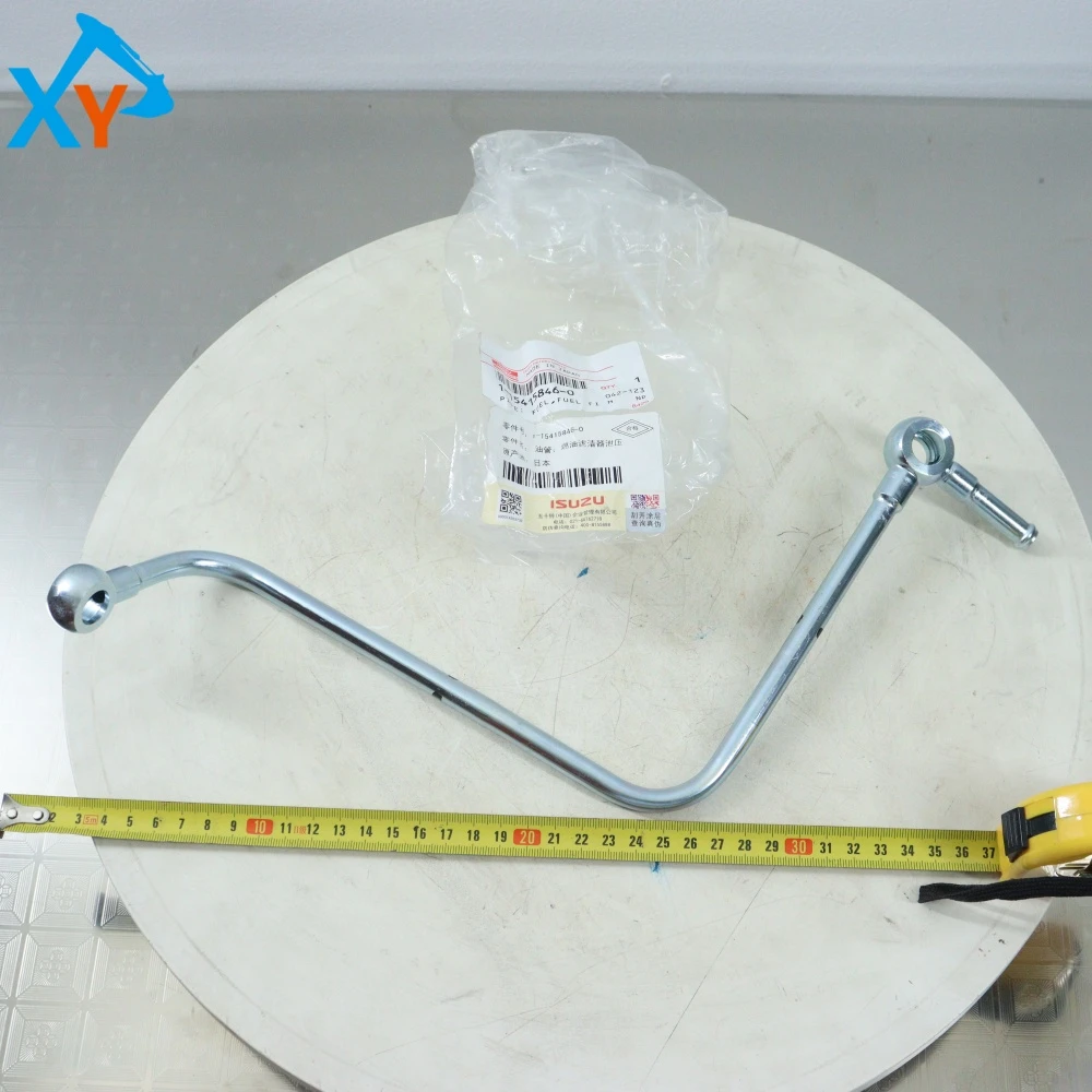 1154158460 Original Excavator Isuzu 6BG1 Engine Diesel Filter Pressure Relief Hose