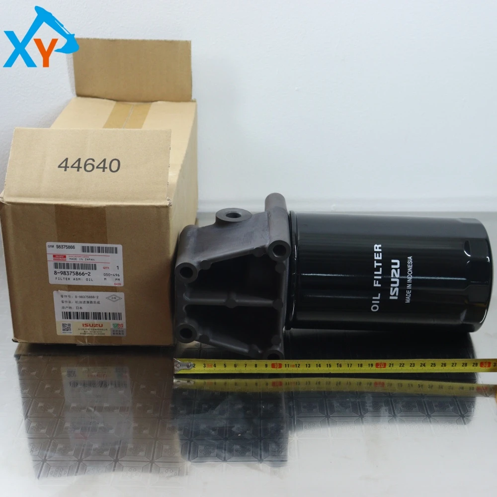 8983758662 Original Excavator Engine Isuzu 6HK1 Oil Filter Assembly