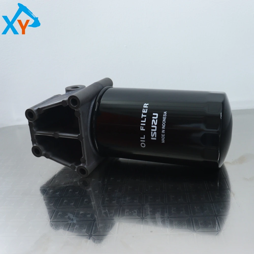8983758662 Original Excavator Engine Isuzu 6HK1 Oil Filter Assembly