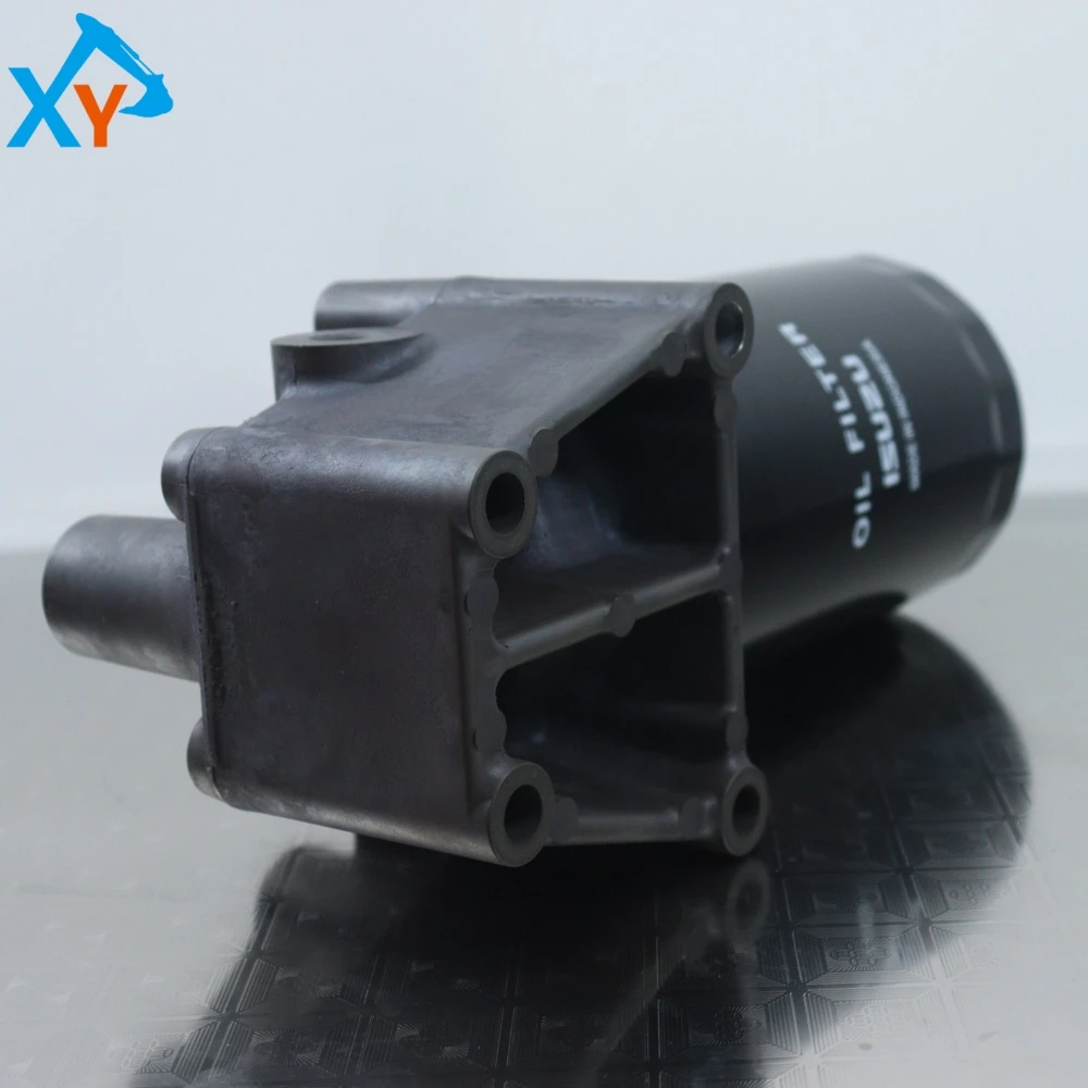 8983758662 Original Excavator Engine Isuzu 6HK1 Oil Filter Assembly
