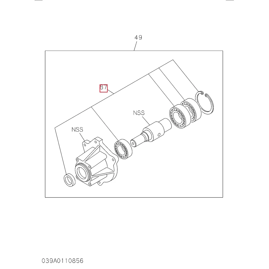 1873101420 Original Excavator 6WG1 Engine High-pressure Oil Pump Coupling Shaft Repair Kit  ﻿