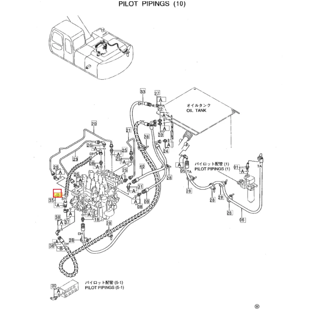4327293 Excavator Hose Sheath for Hitachi ZX200 ZX200-3 ZX330 Construction Machinery Parts