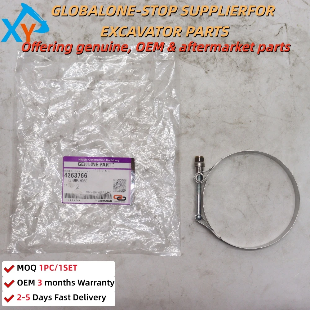 4263766 Original Excavator Hose Clamp for ZX120-3 ZX330-3 ZX470-3 ZX470-5B ﻿