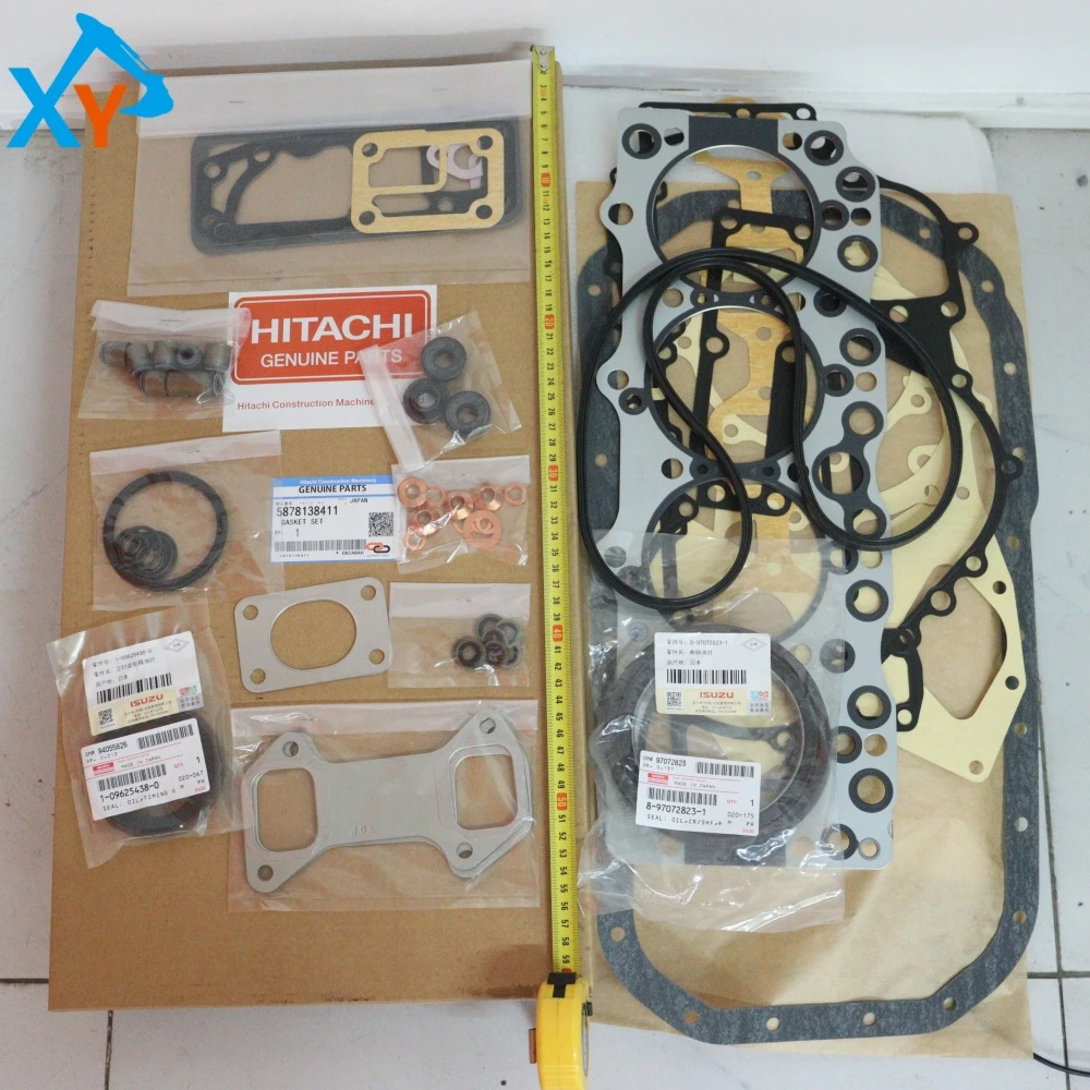5878138411 Genuine Isuzu 4HK1 Engine Overhaul Gasket Kit for Hitachi ZX200-3 ZX240-3