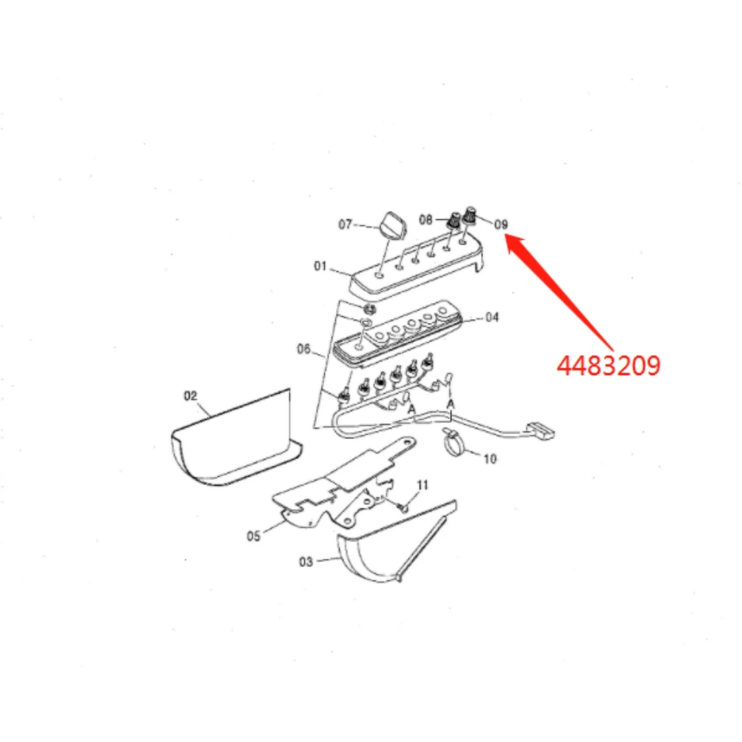 4483209 Original Excavator Switch Box Knob for Hitachi ZX70 ZX110 ZX200 ZX330 ZX450-3 EX1200-5