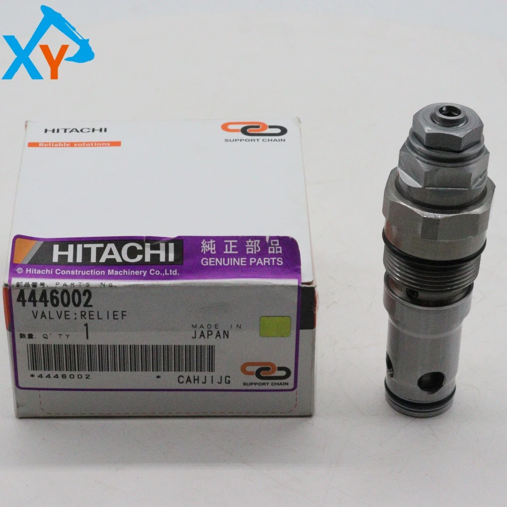 4446002 Hitachi genuine overflow valve for Hitachi ZX240-3 excavators.