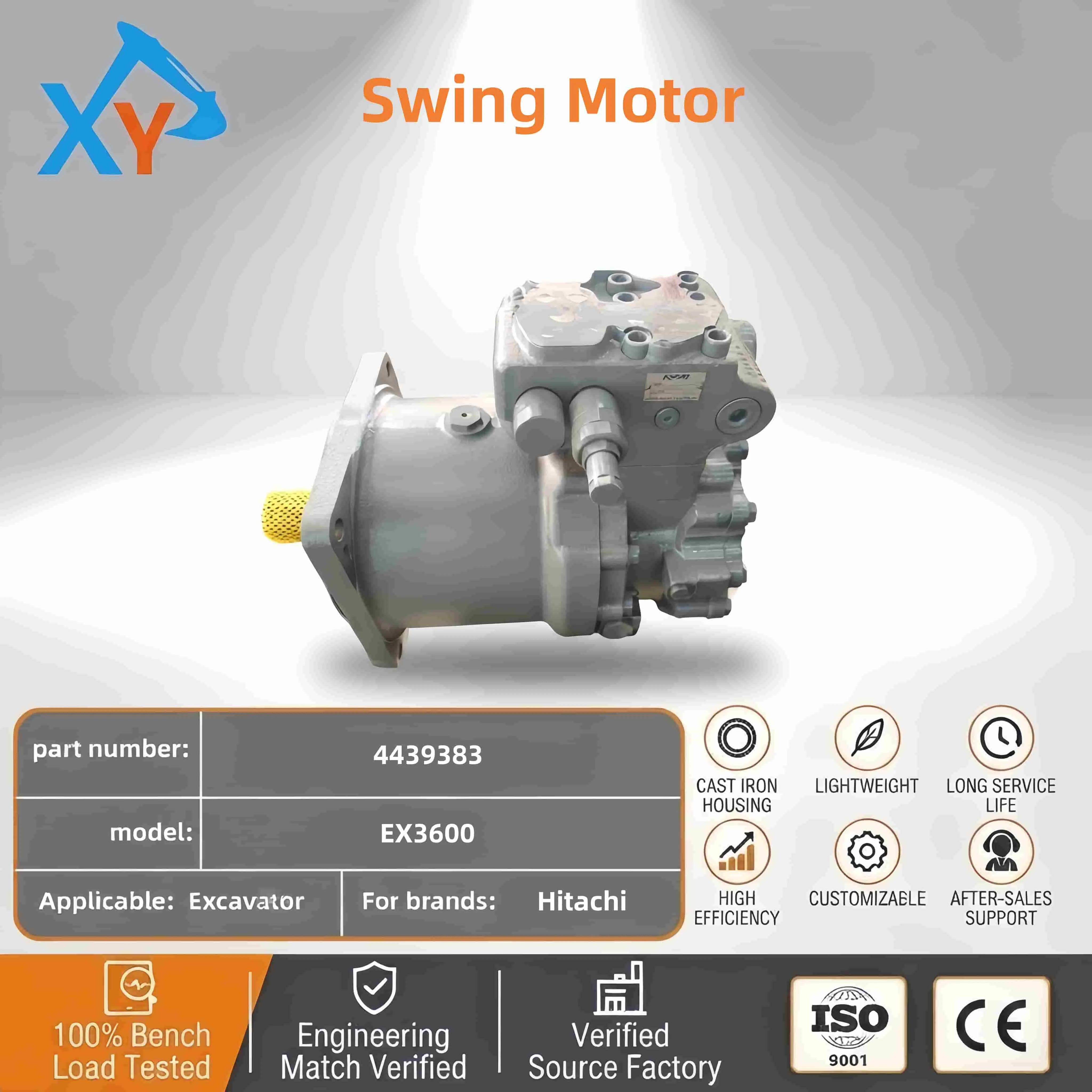 4439383 Hitachi EX3600 excavator swing motor assembly