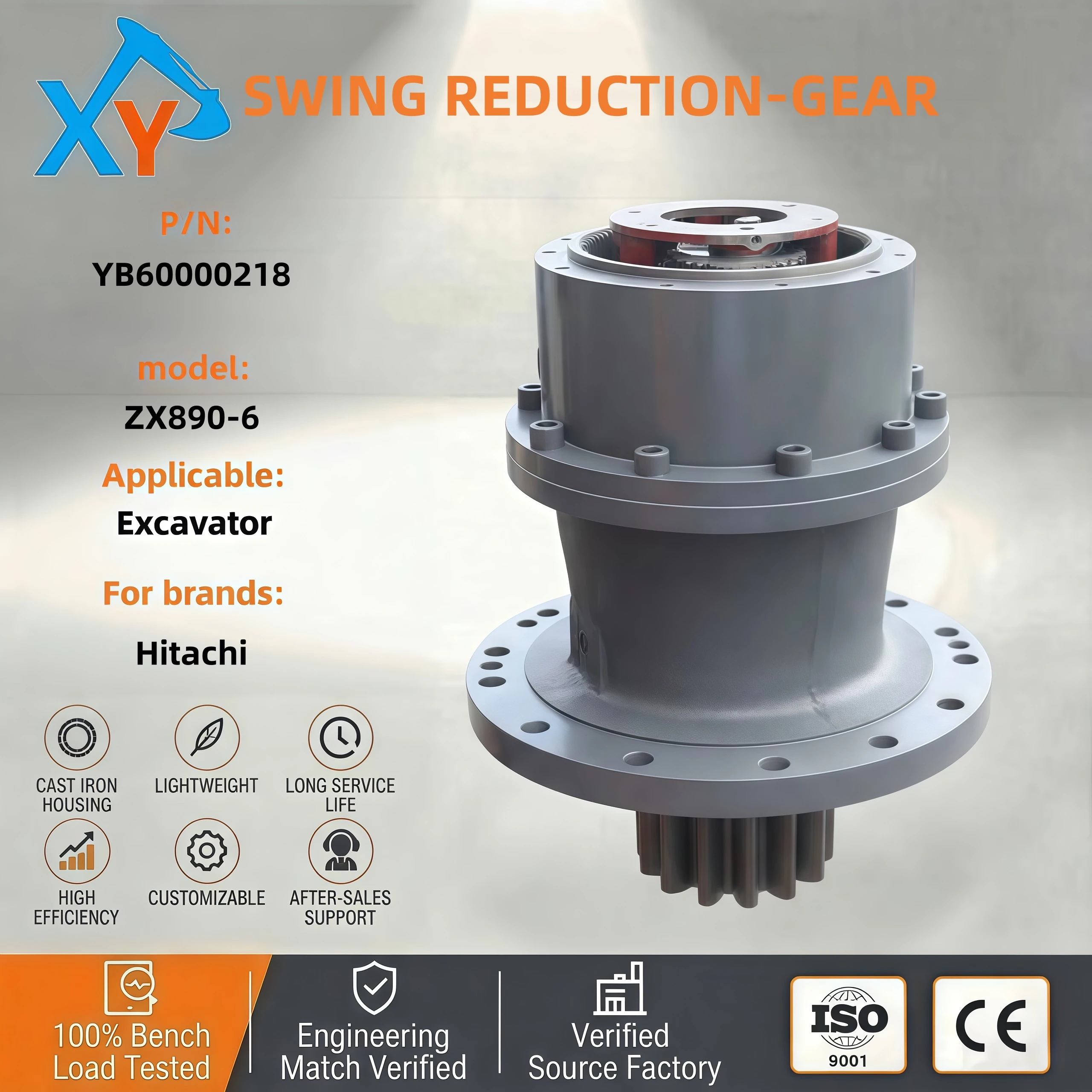 YB60000218 Genuine Hitachi rotary gearbox for Hitachi excavator ZX890-6