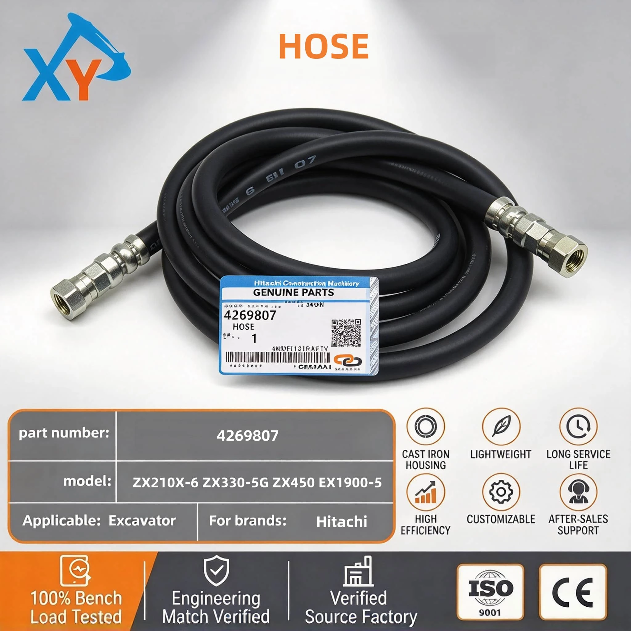4269807 Original Excavator Parts HOSE for Hitachi ZX330-5G