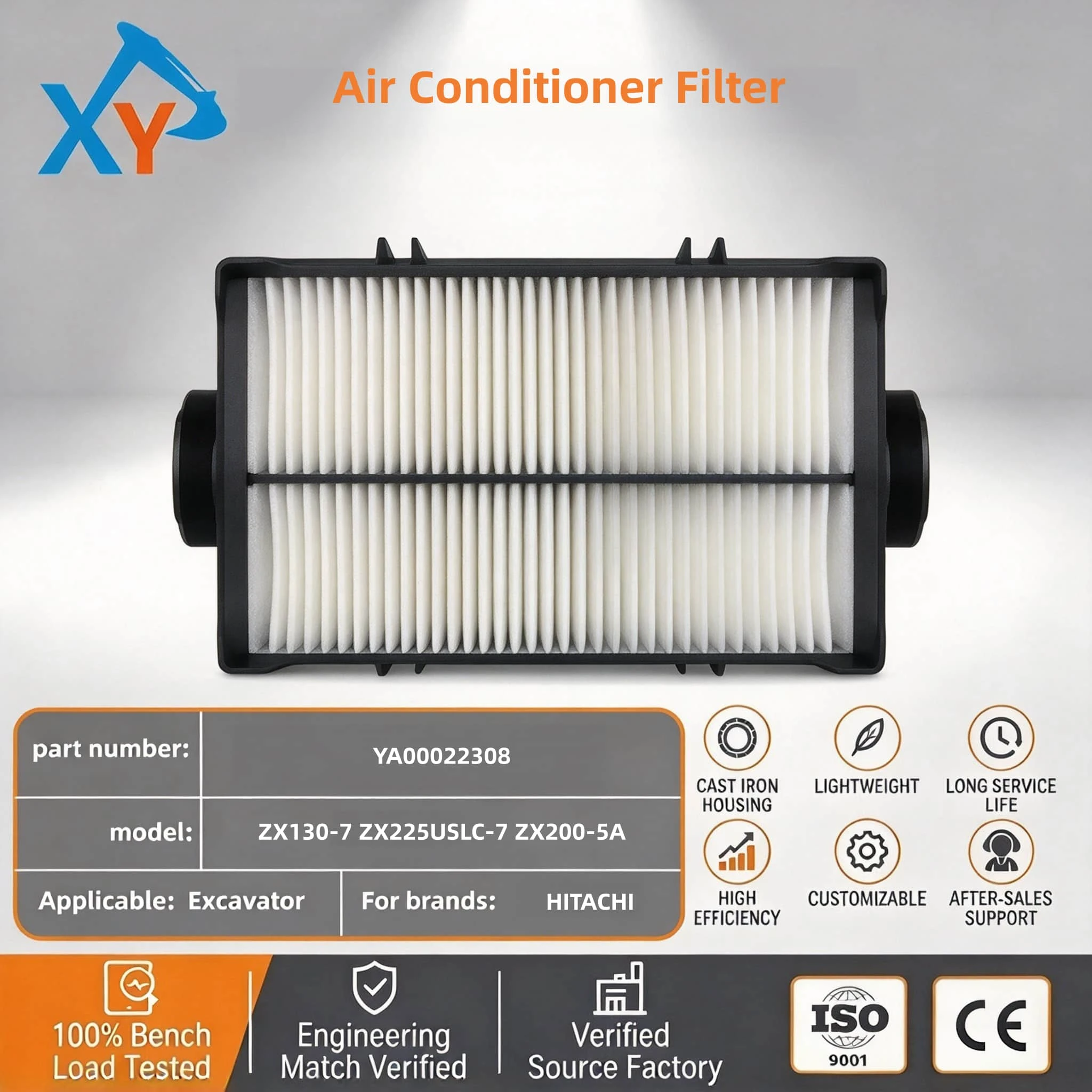 YA00022308 Excavator Air Conditioner Filter ZX130-6