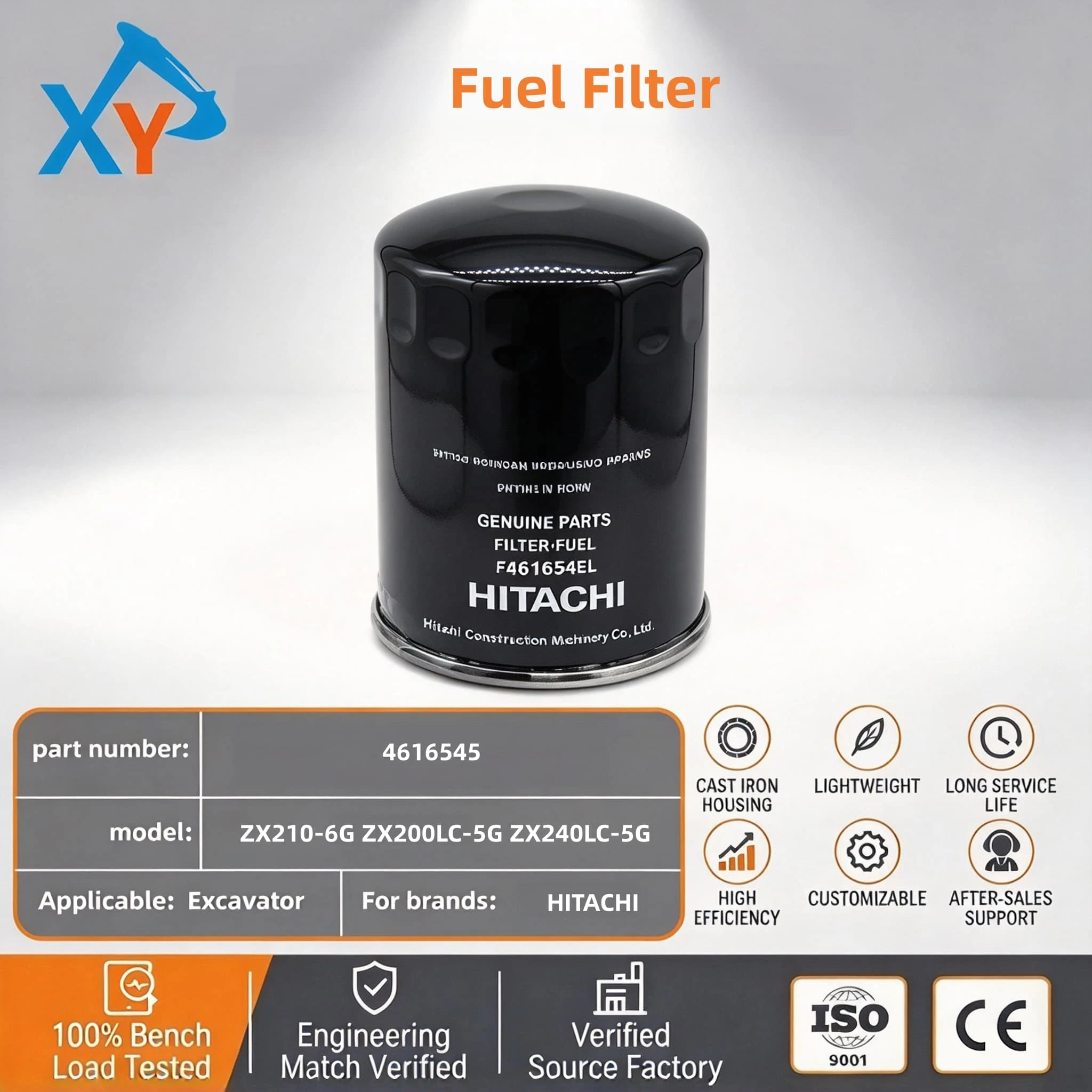4616545 Excavator Fuel Filter for Hitachi ZX210-6G