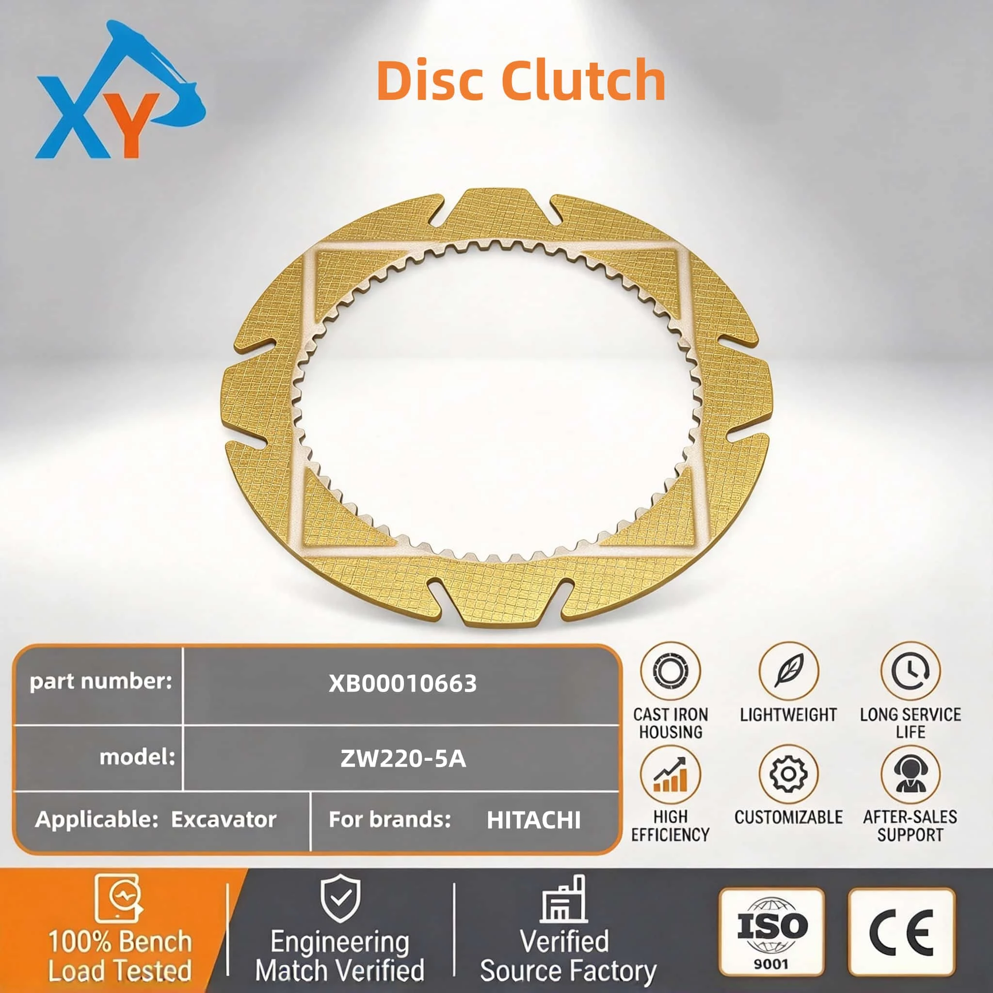 XB00010663 Original Excavator Disc Clutch for Hitachi ZW220-5A