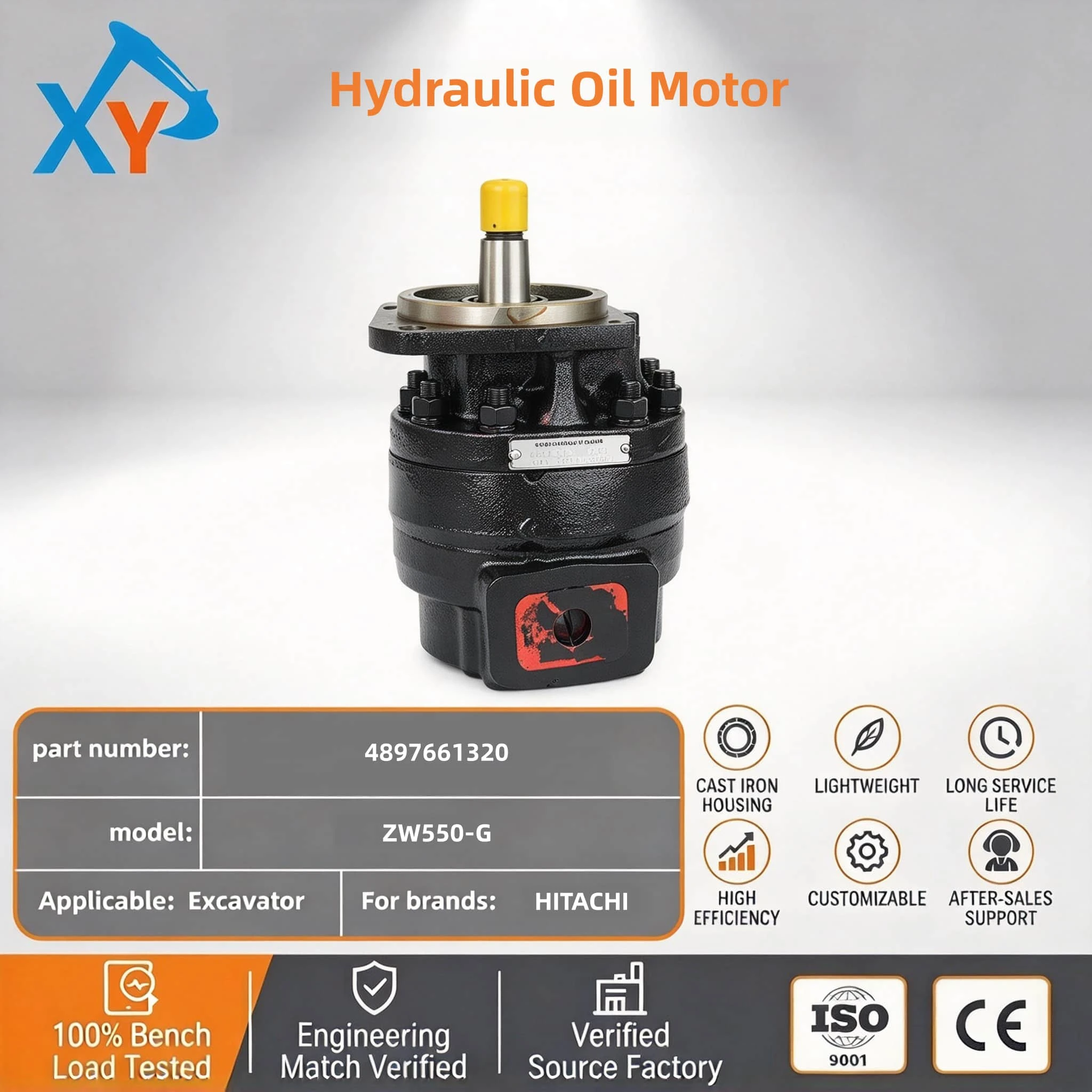 4897661320 Original Loader Hydraulic Oil Motor for ZW550-G