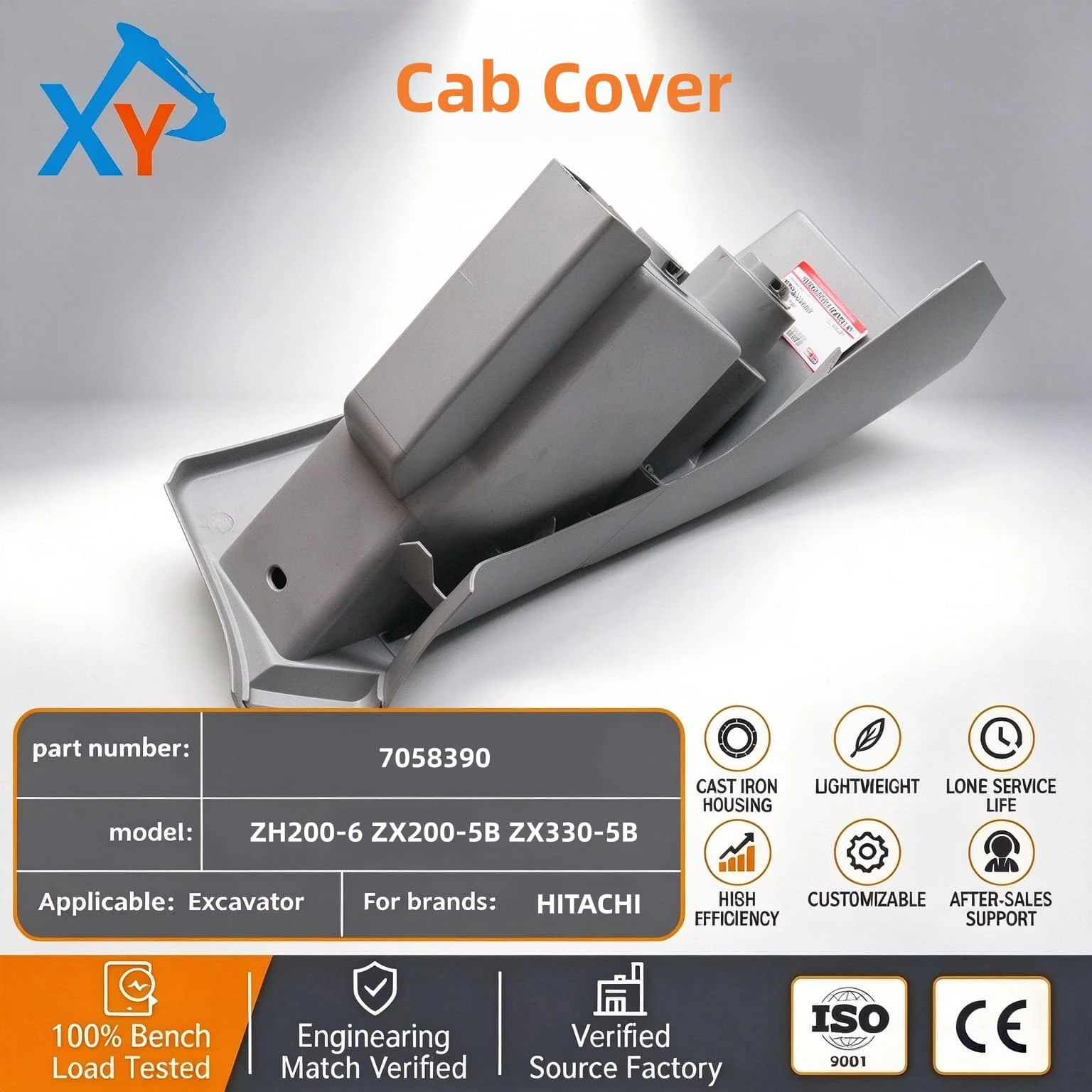 7058390 Original Excavator Cab Cover for ZX200-5B