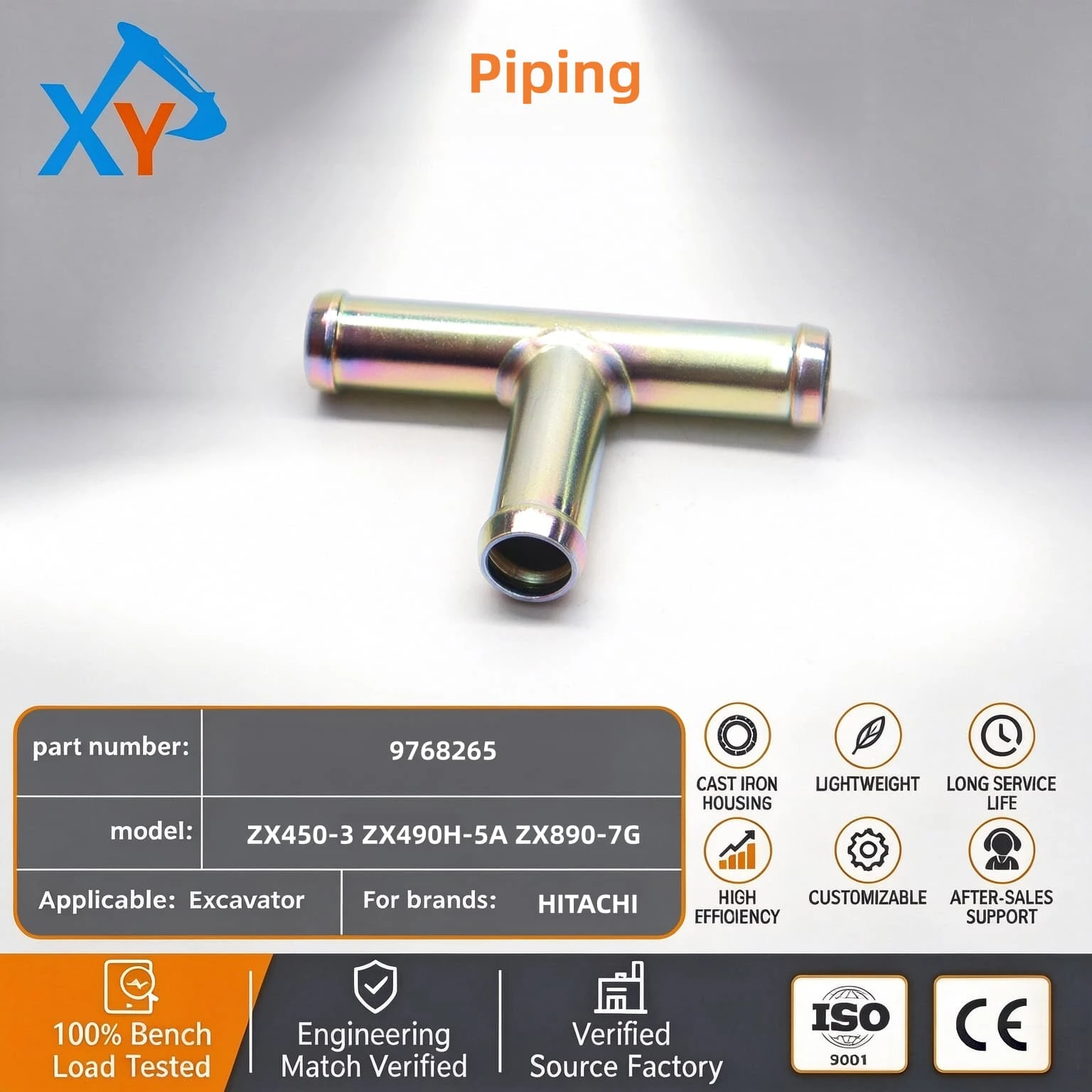 9768265&nbsp;Original engine Piping for ZX450-3 excavator