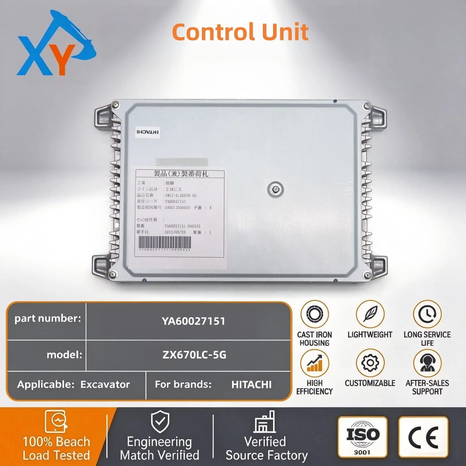 YA60027151 Original Excavator Control Unit for Hitachi ZX670LC-5G