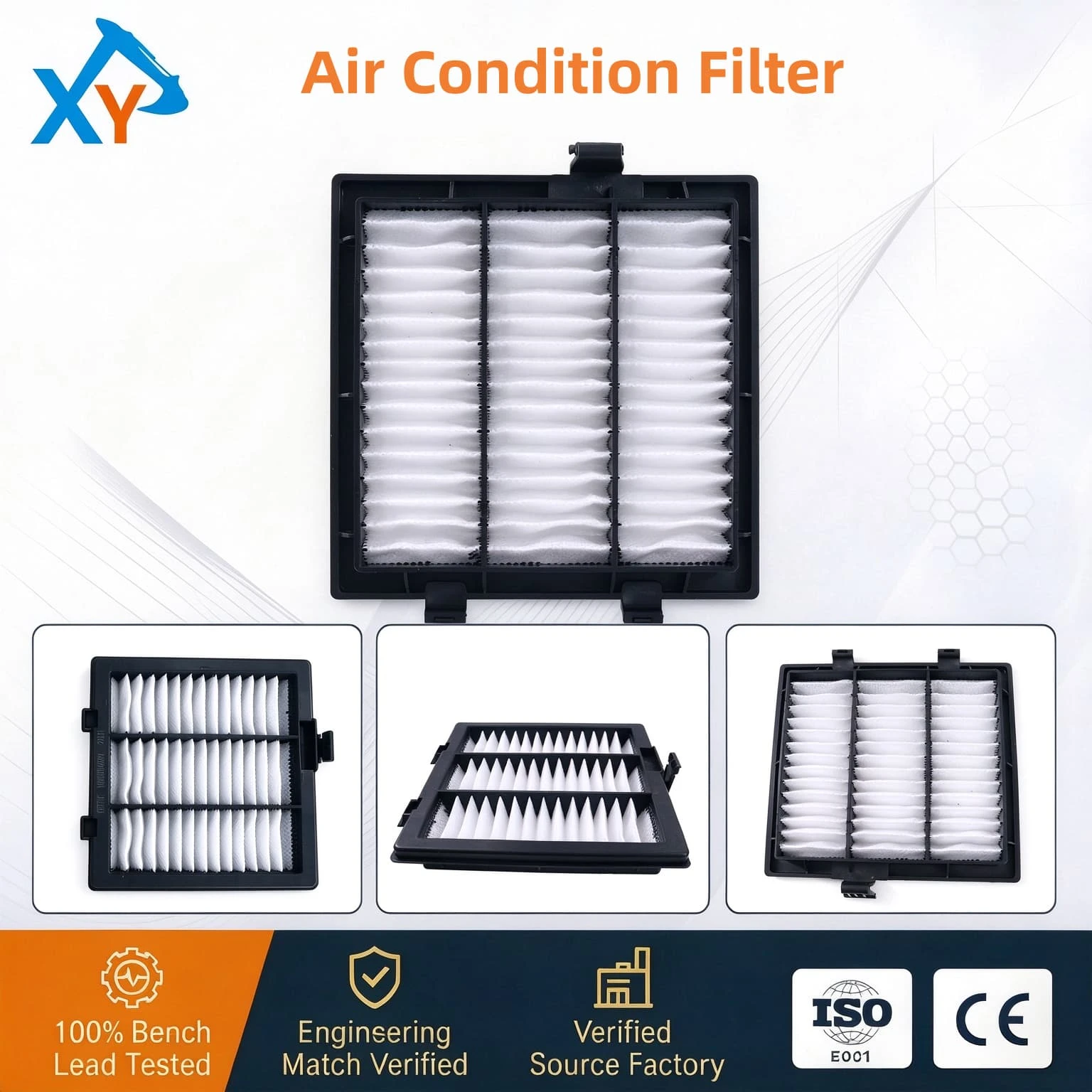 YA00001490 Original Excavator Air Condition Filter for Hitachi ZX200-5G